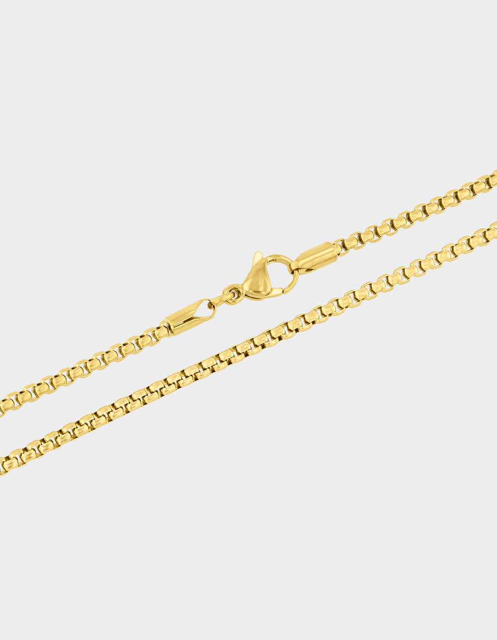 STEEL NATION Stainless Steel With Yellow IP Chain Set - GOLD
