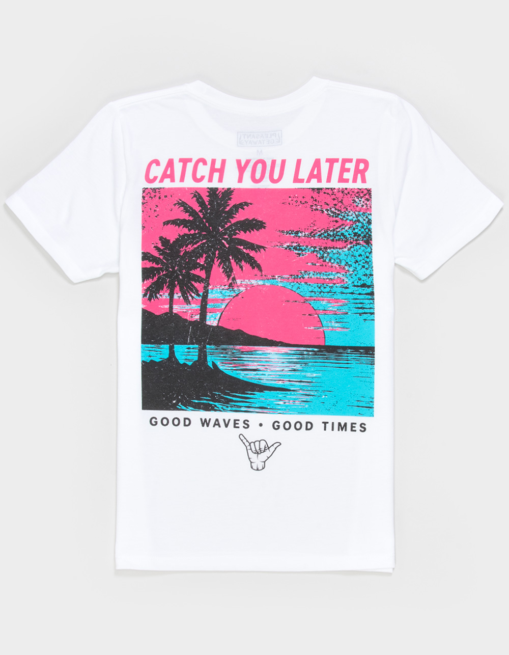PLEASANT GETAWAY Catch You Later Boys Tee - WHITE