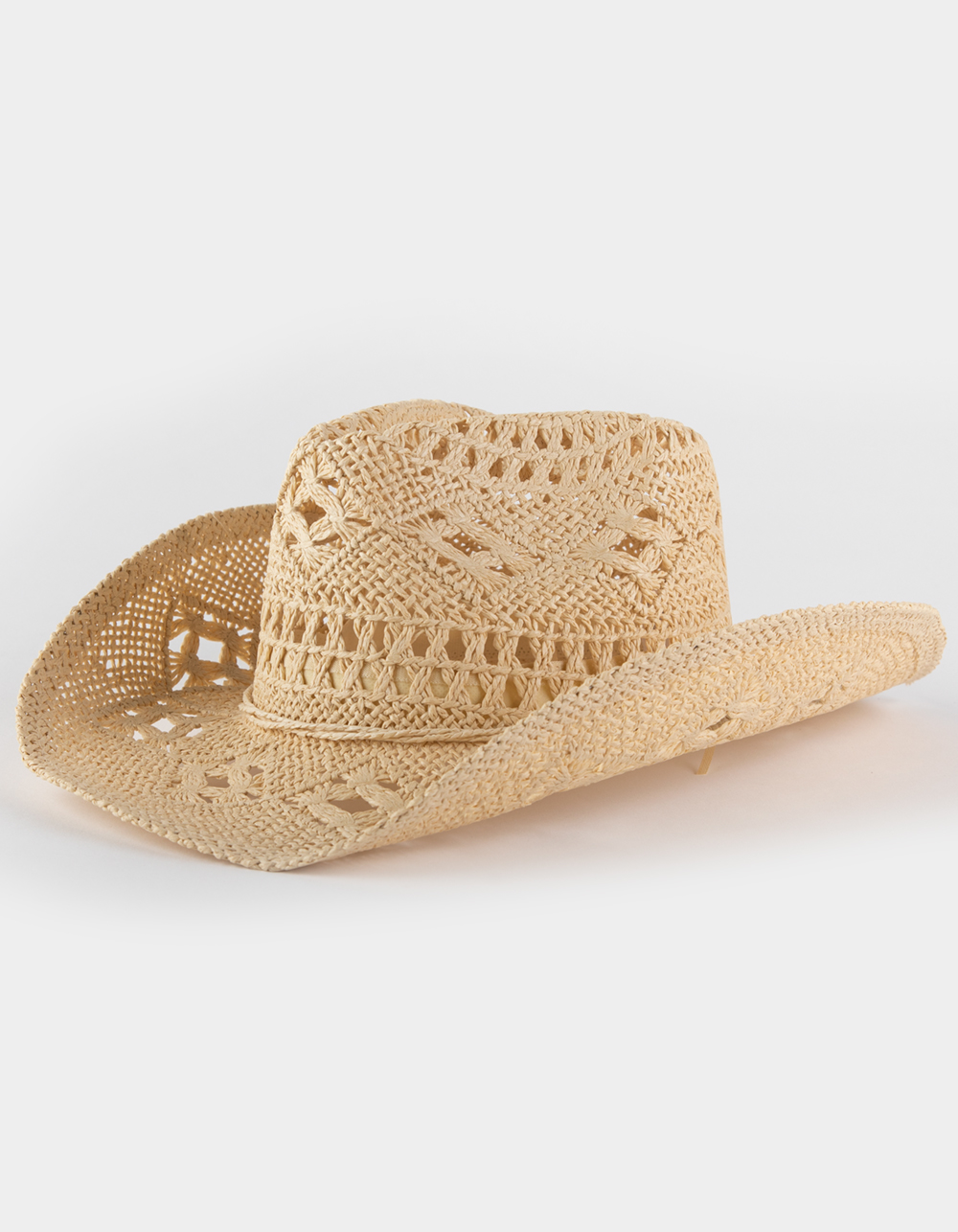 Straw Womens Cowboy Hat - NATUR - WNDH14818