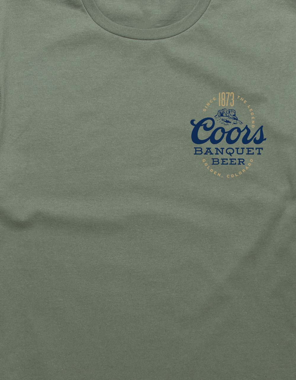 COORS Banquet Beer Unisex Tee - MILITARY