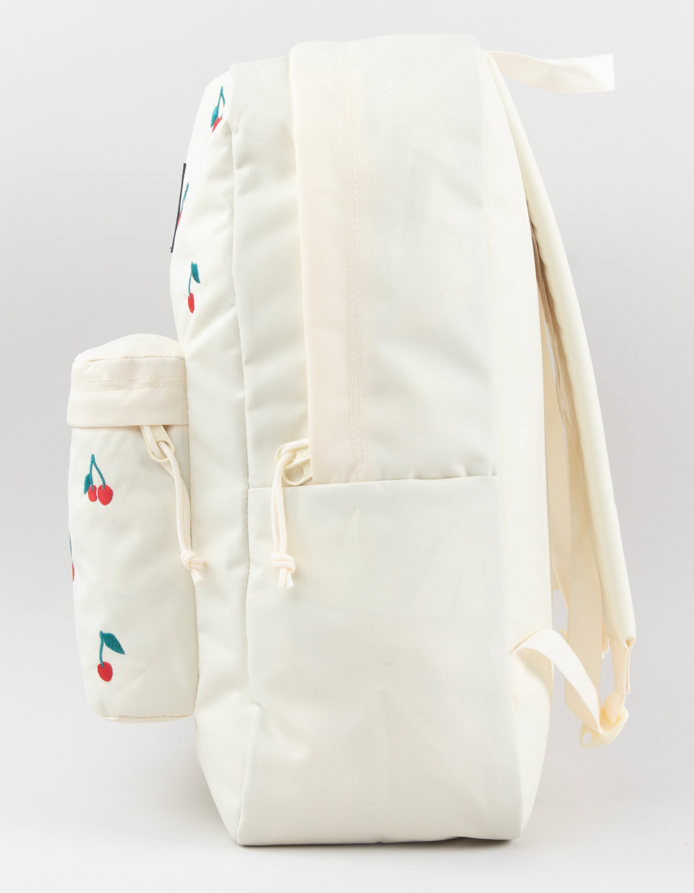 JANSPORT SuperBreak Plus FX Backpack - CHERRY EMBROIDERY COCONUT