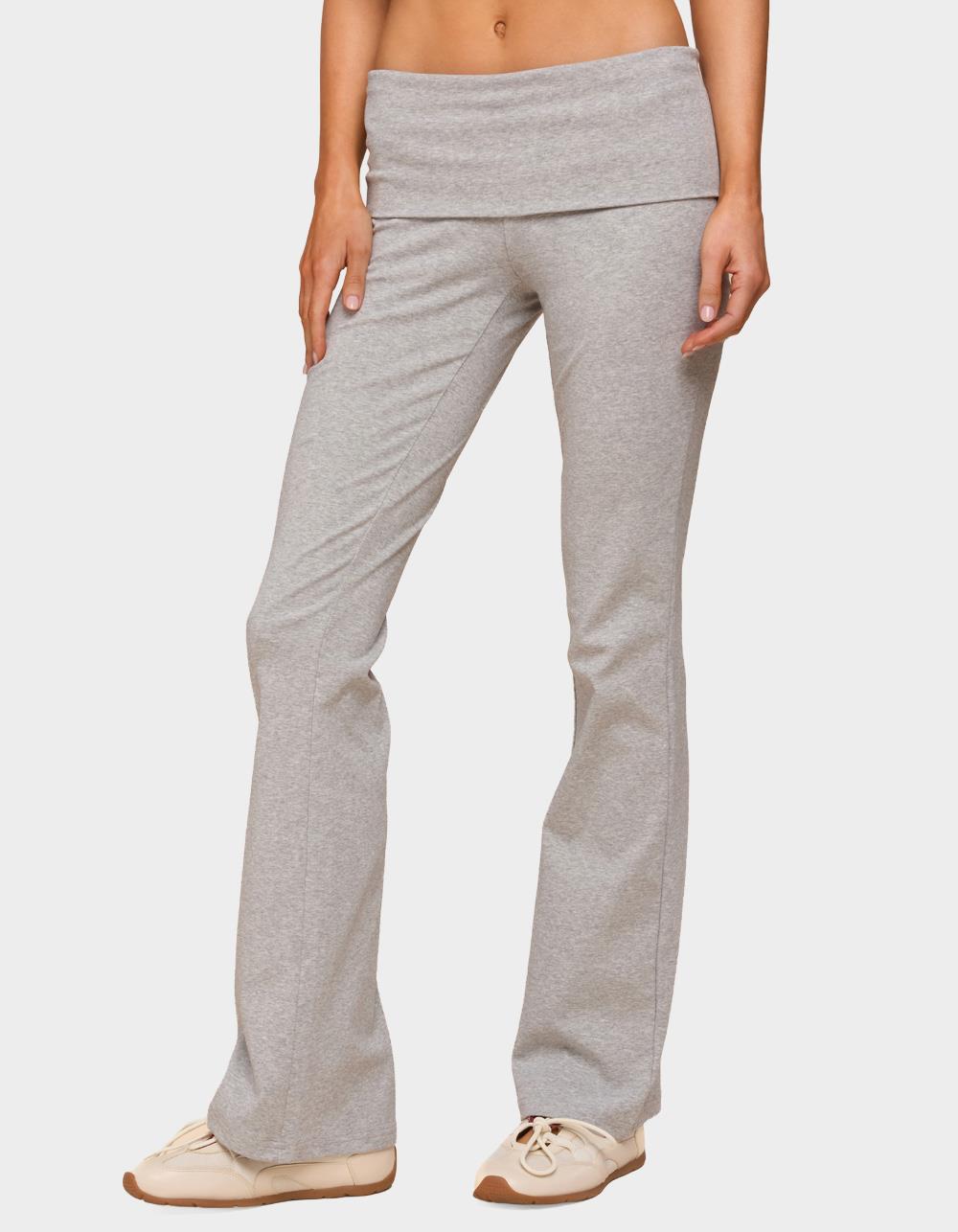 EDIKTED Ivanne Foldover Flared Pants