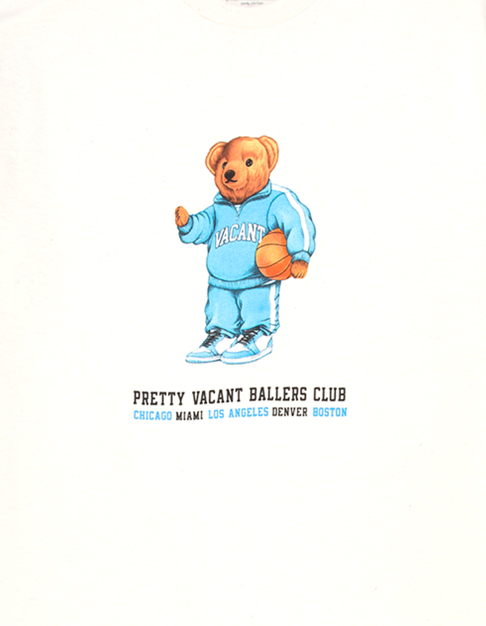 PRETTY VACANT Ballers Club Mens Tee - NATURAL