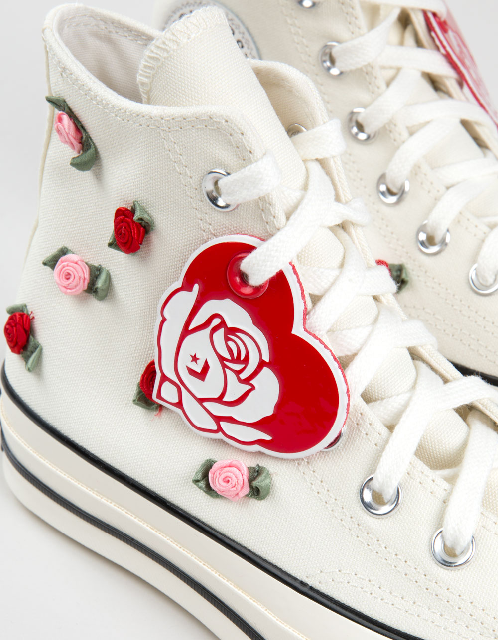 CONVERSE Chuck 70 Valentine's Day Womens High Top Shoes - WHITE