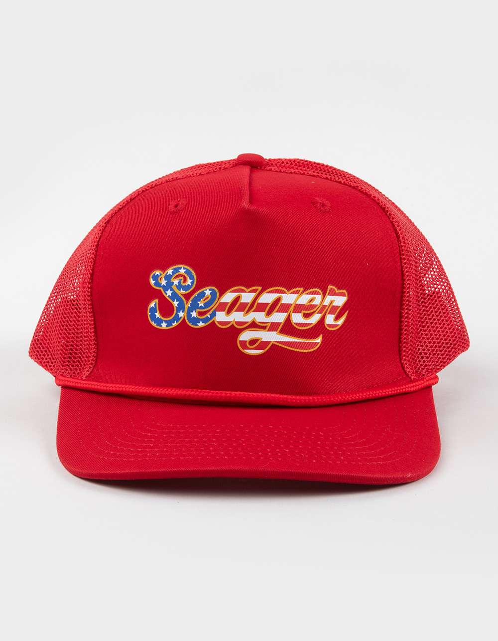 SEAGER Big USA Trucker Hat - RED