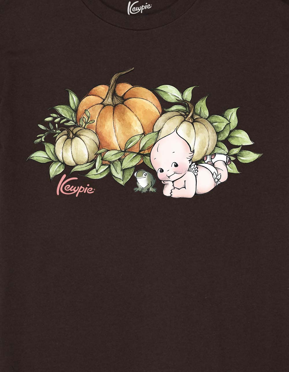 KEWPIE Pumpkin Patch Unisex Tee - CHOCOLATE