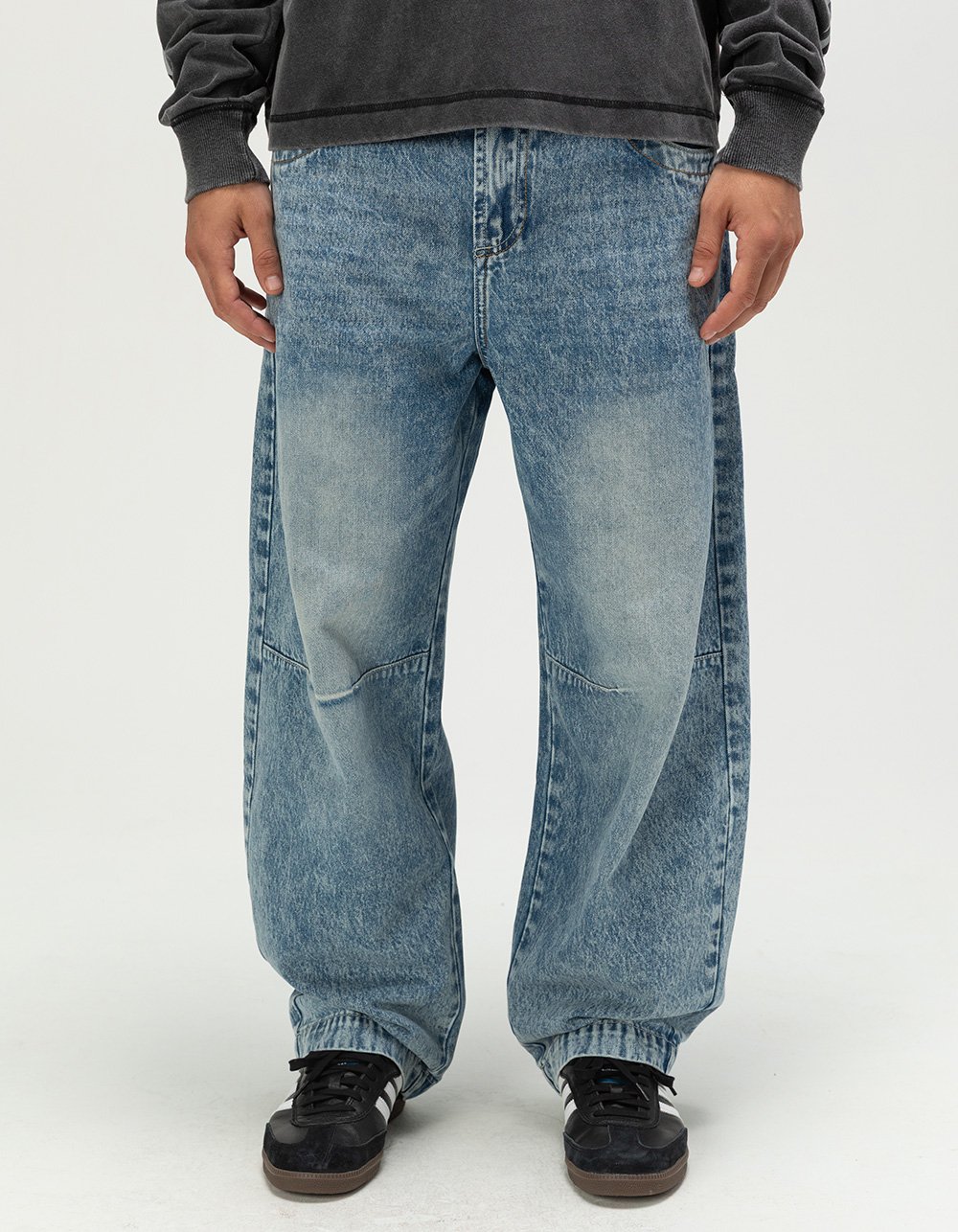 RSQ Mens Skater Baggy Jeans - VINTAGE MED