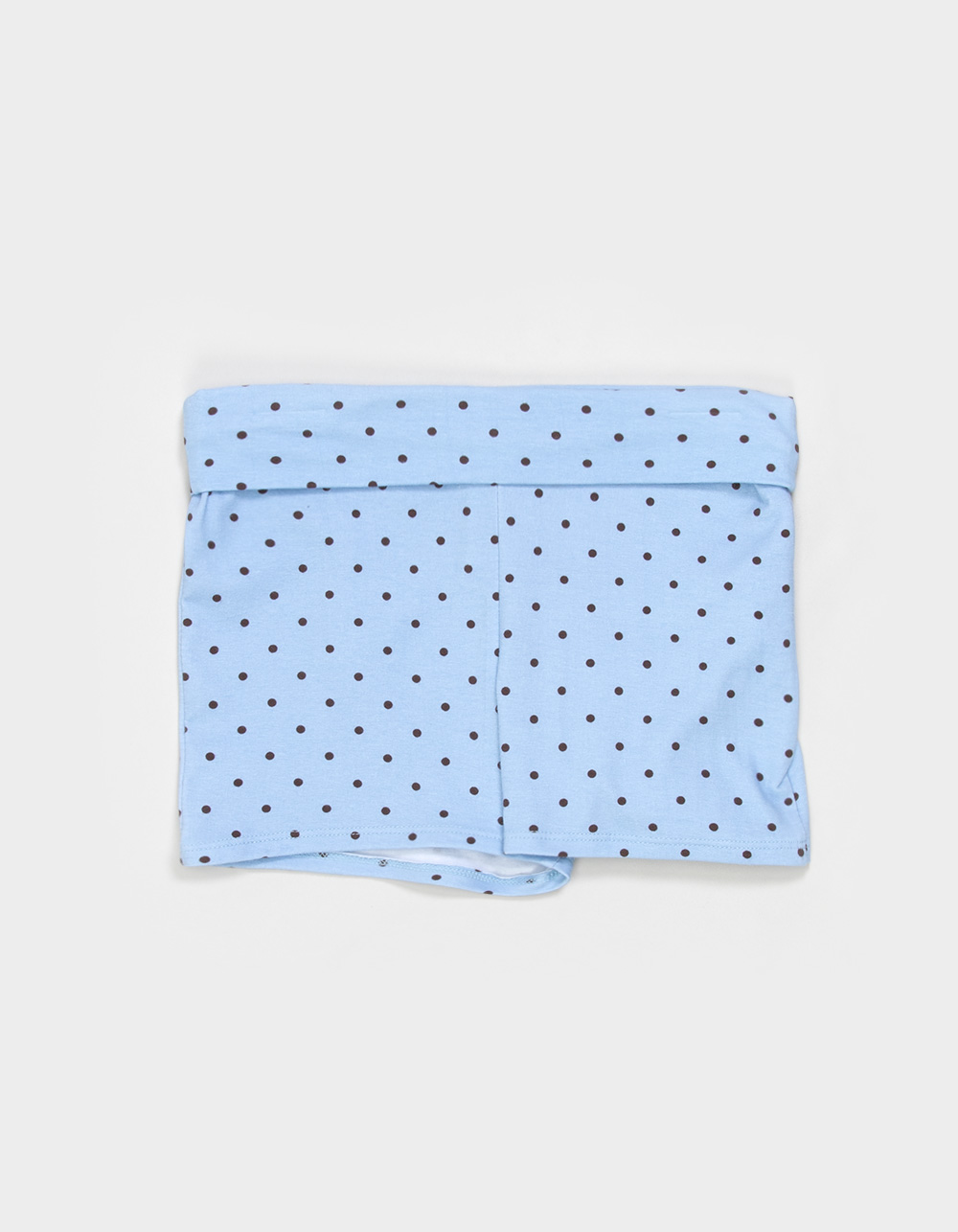 FULL TILT Dot Girls Fold Over Micro Shorts - BLUE COMBO