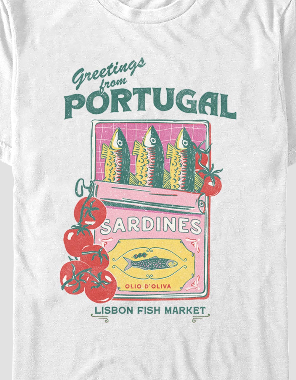 PORTUGAL Sardines Unisex Tee - WHITE