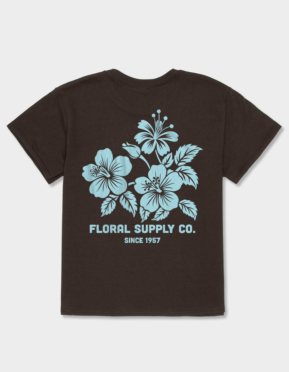 HIBISCUS Floral Supply Co. Unisex Kids Tee - CHOCOLATE