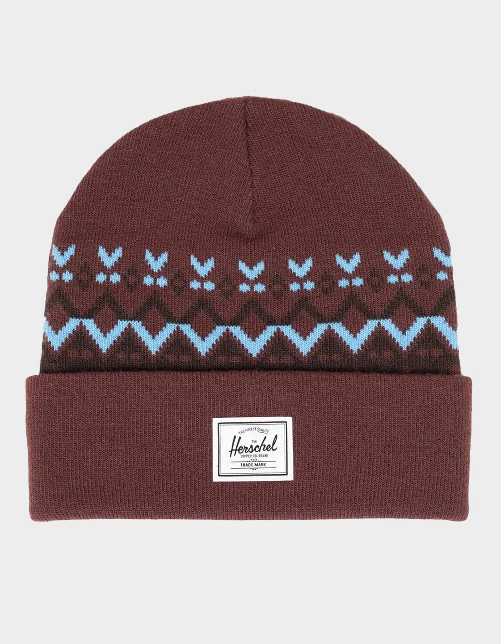 HERSCHEL SUPPLY CO. Elmer Fair Isle Beanie - BROWN