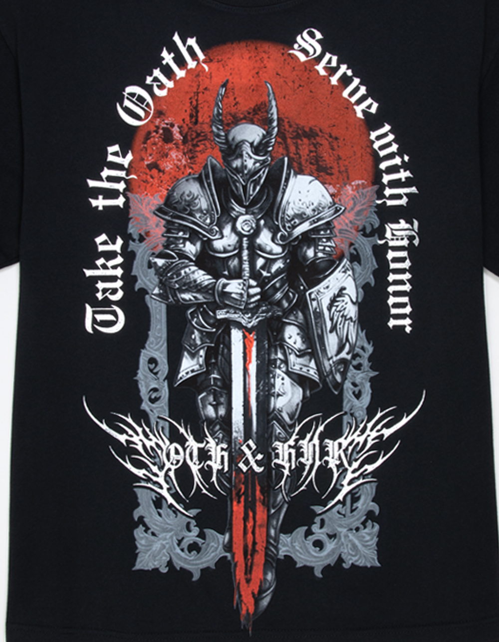 OATH & Honor Knight Of Mens Boxy Tee - BLACK