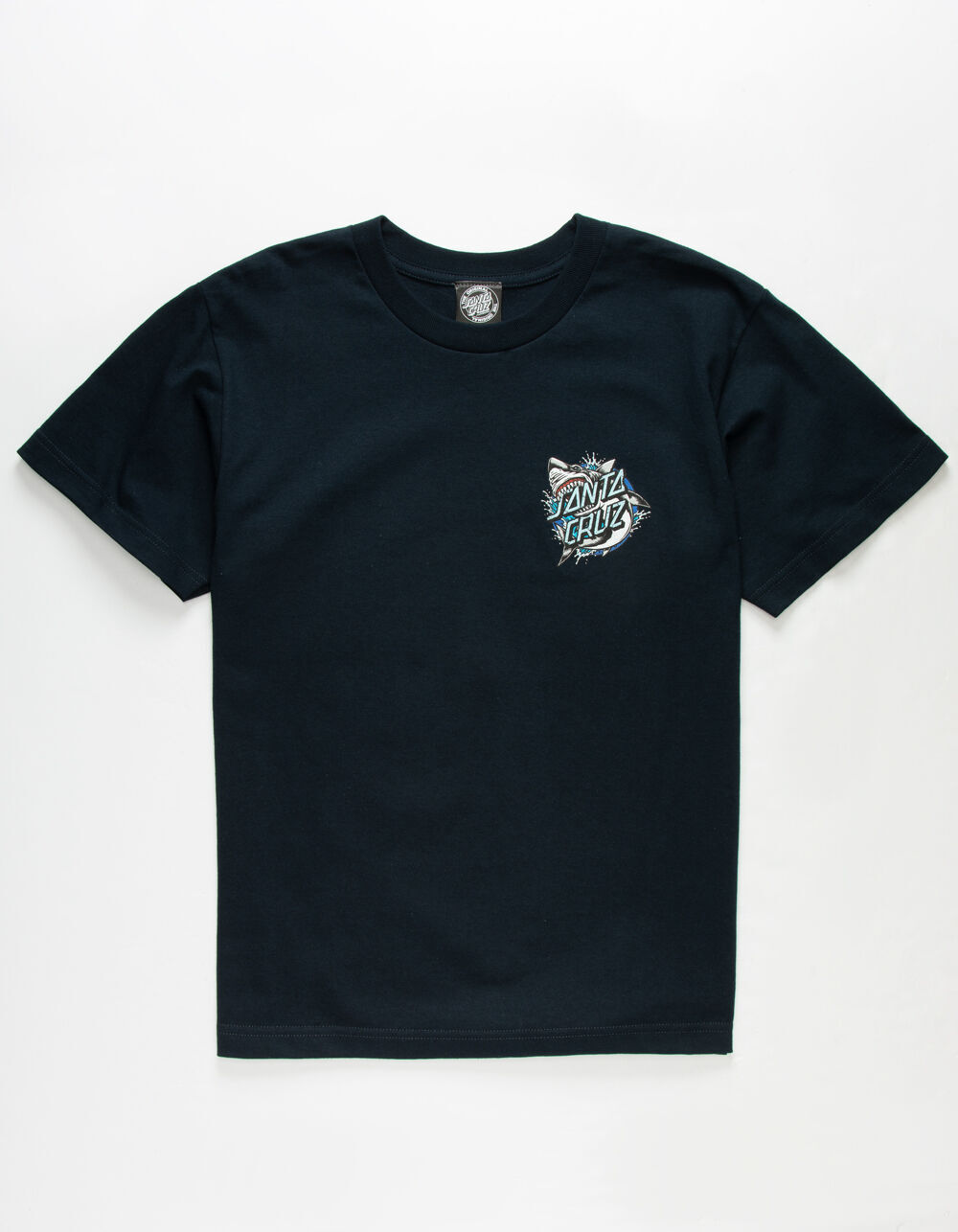 SANTA CRUZ Shark Dot Navy Boys T-Shirt image number 2