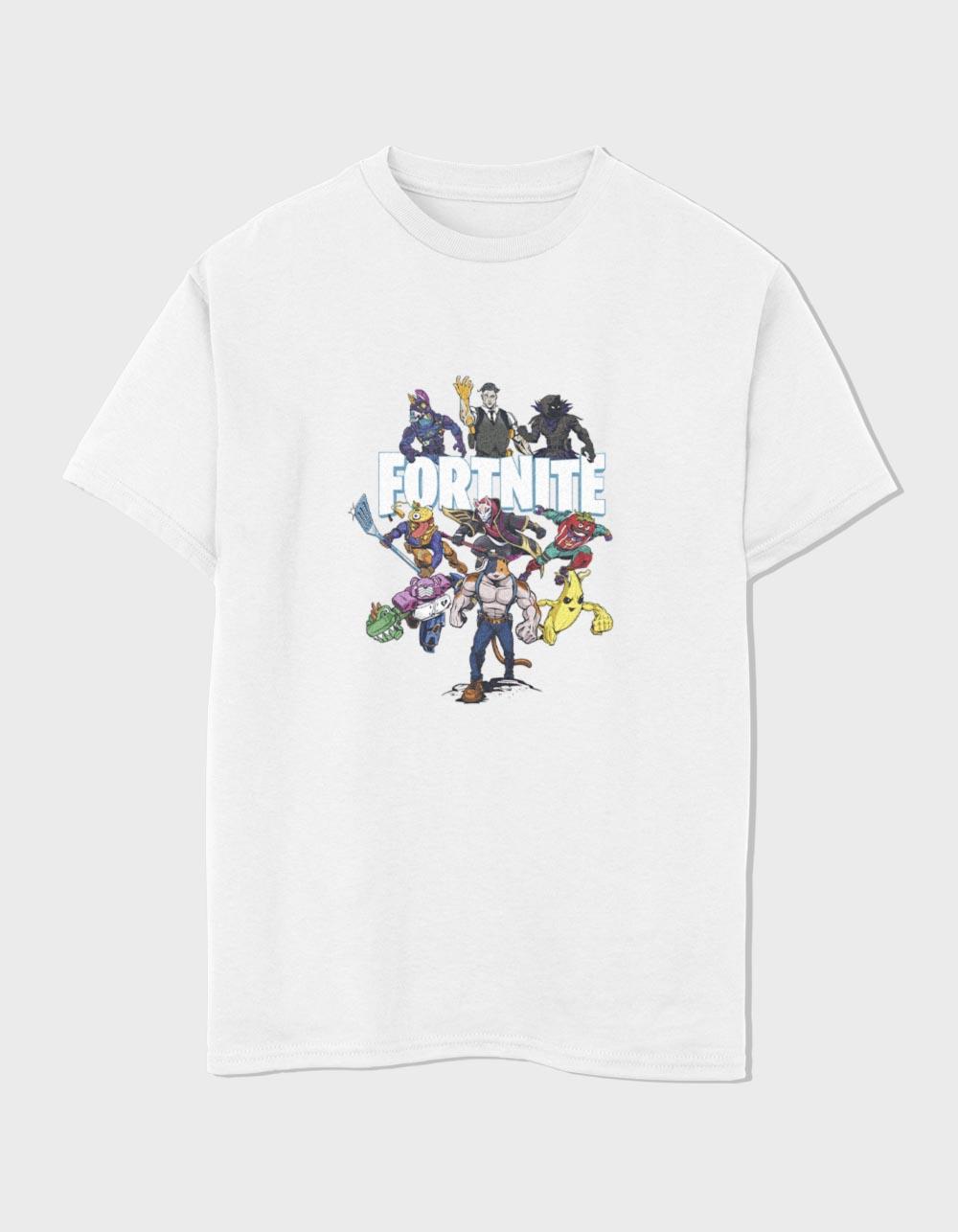 Fortnite Posse Unisex Kids Tee - WHITE