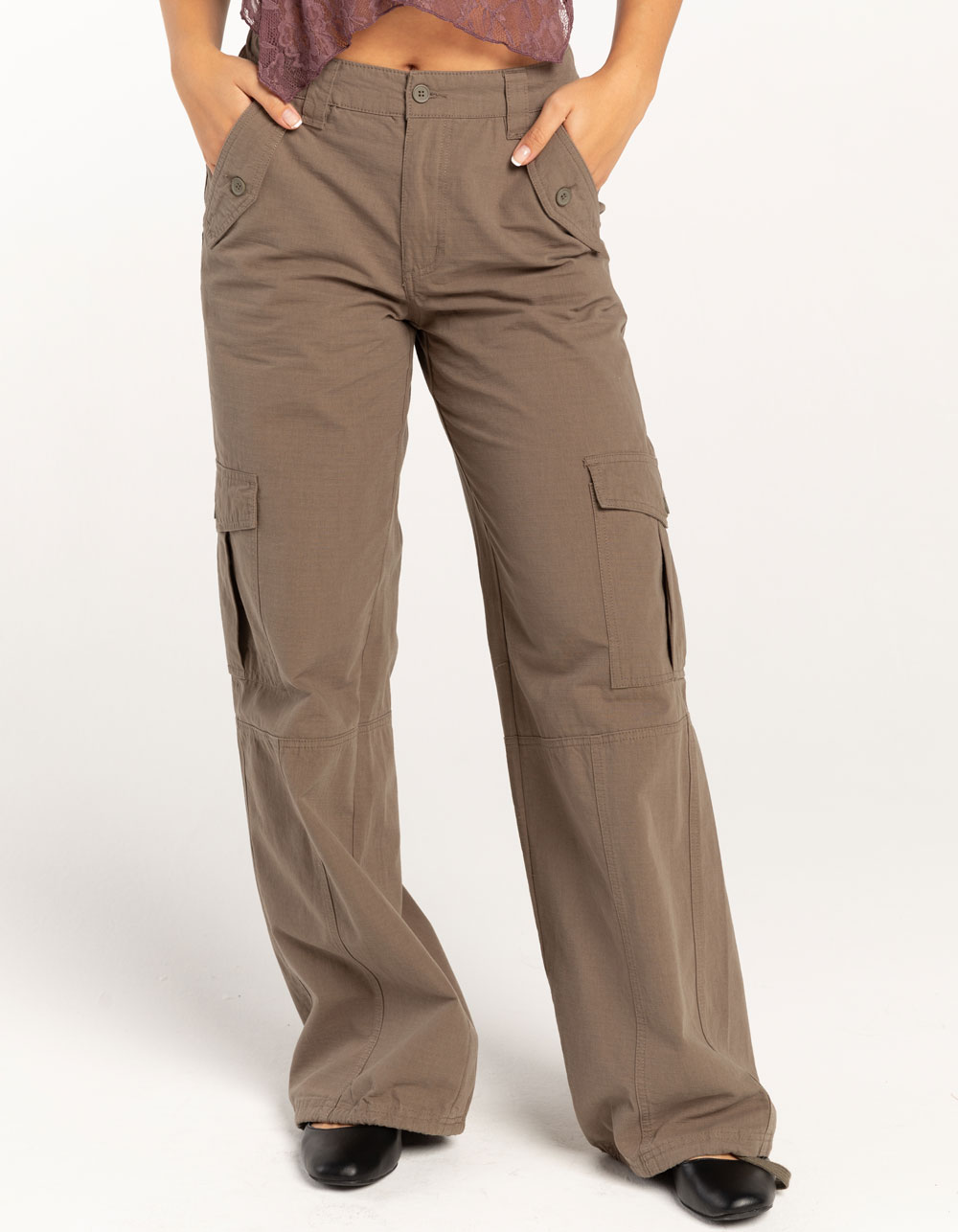 RSQ Womens Low Rise Ripstop Cargo Pants