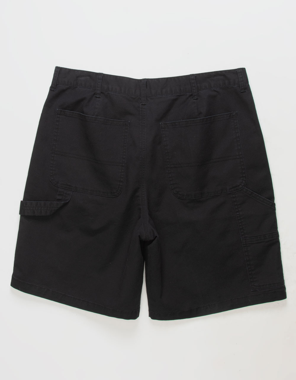 RSQ Mens Utility Canvas Shorts - BLACK