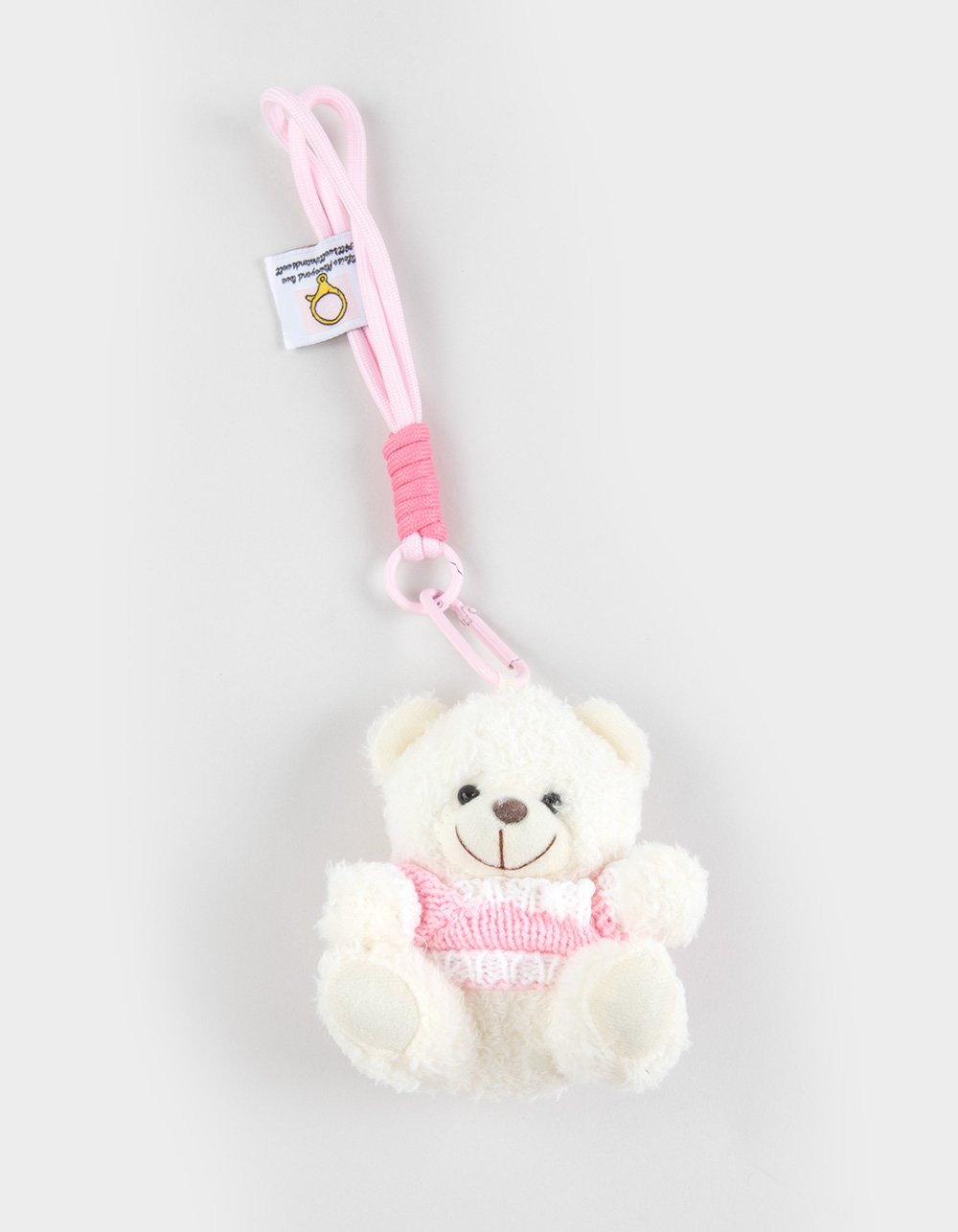 FULL TILT Polar Bear Sweater Plush Bag Charm - WHITE