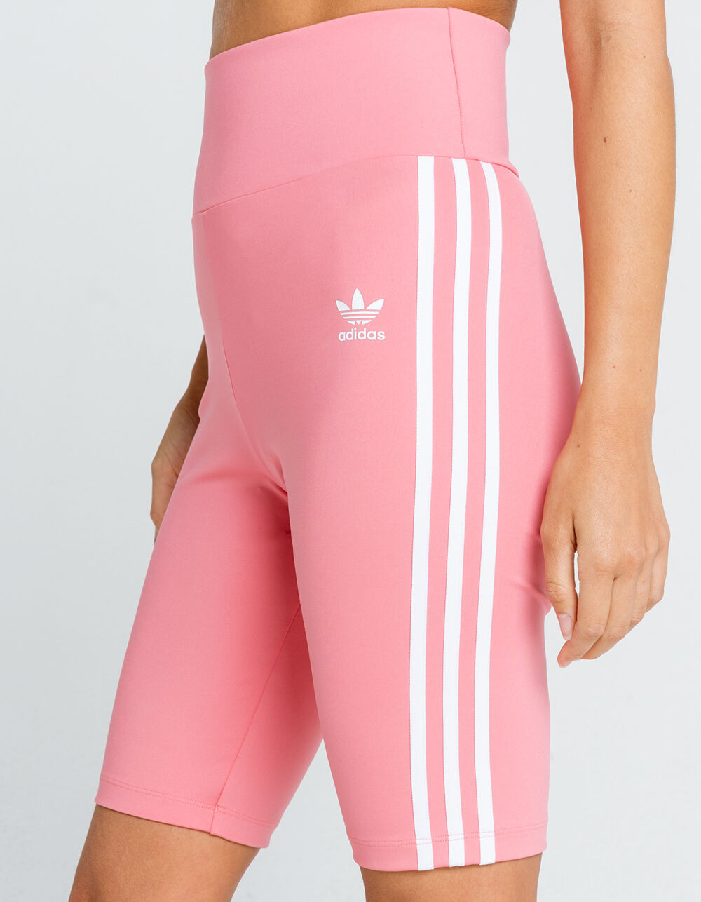 pink adidas biker shorts