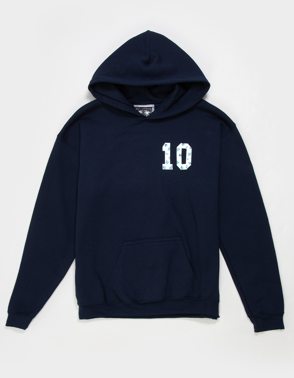 RIOT SOCIETY Ditsy 10 Girls Hoodie - NAVY