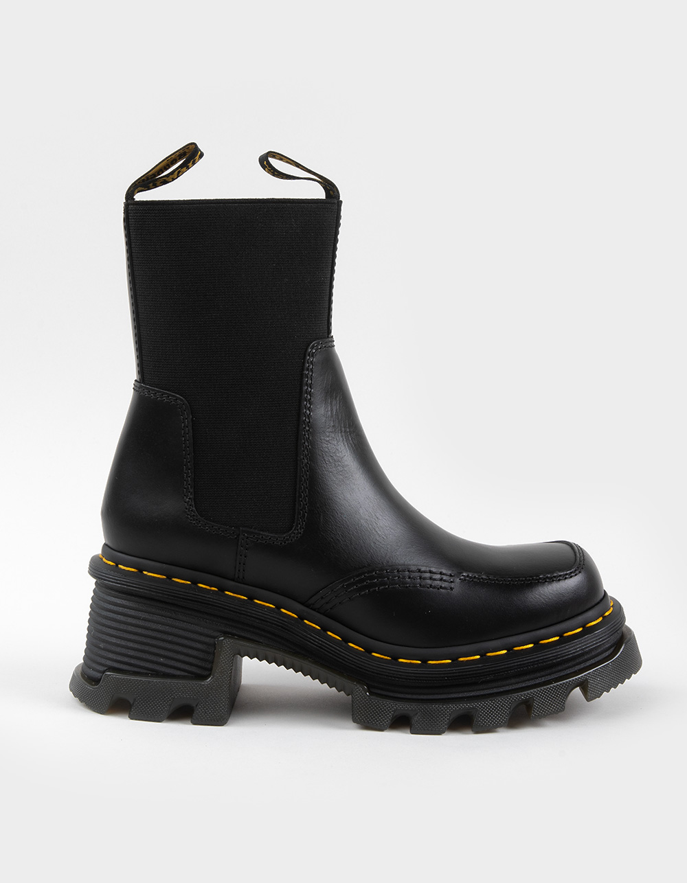 DR. MARTENS Corran Chelsea Atlas Leather Womens Boots - BLACK