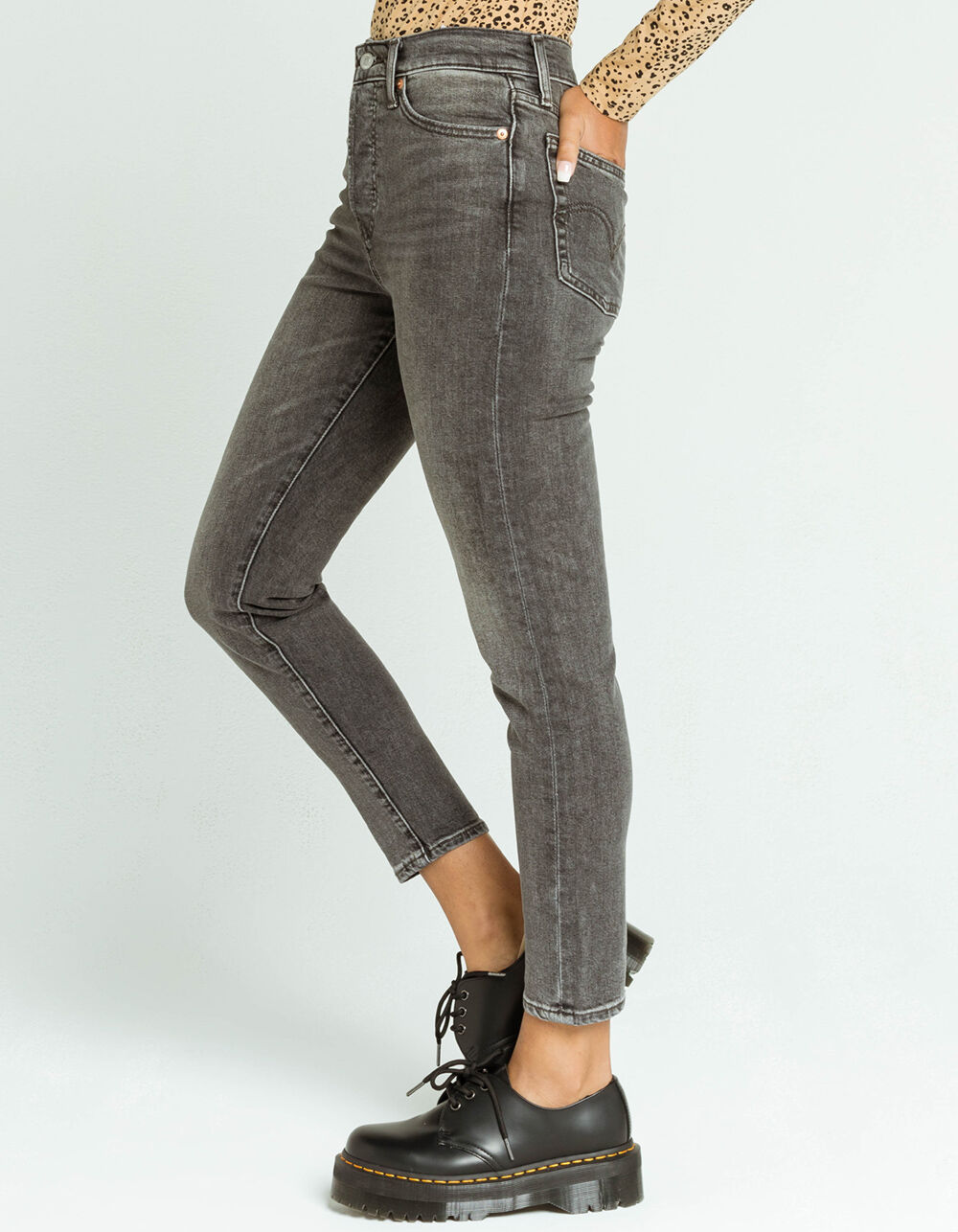 LEVI'S Wedgie Womens Black Skinny Jeans - BLACK | Tillys