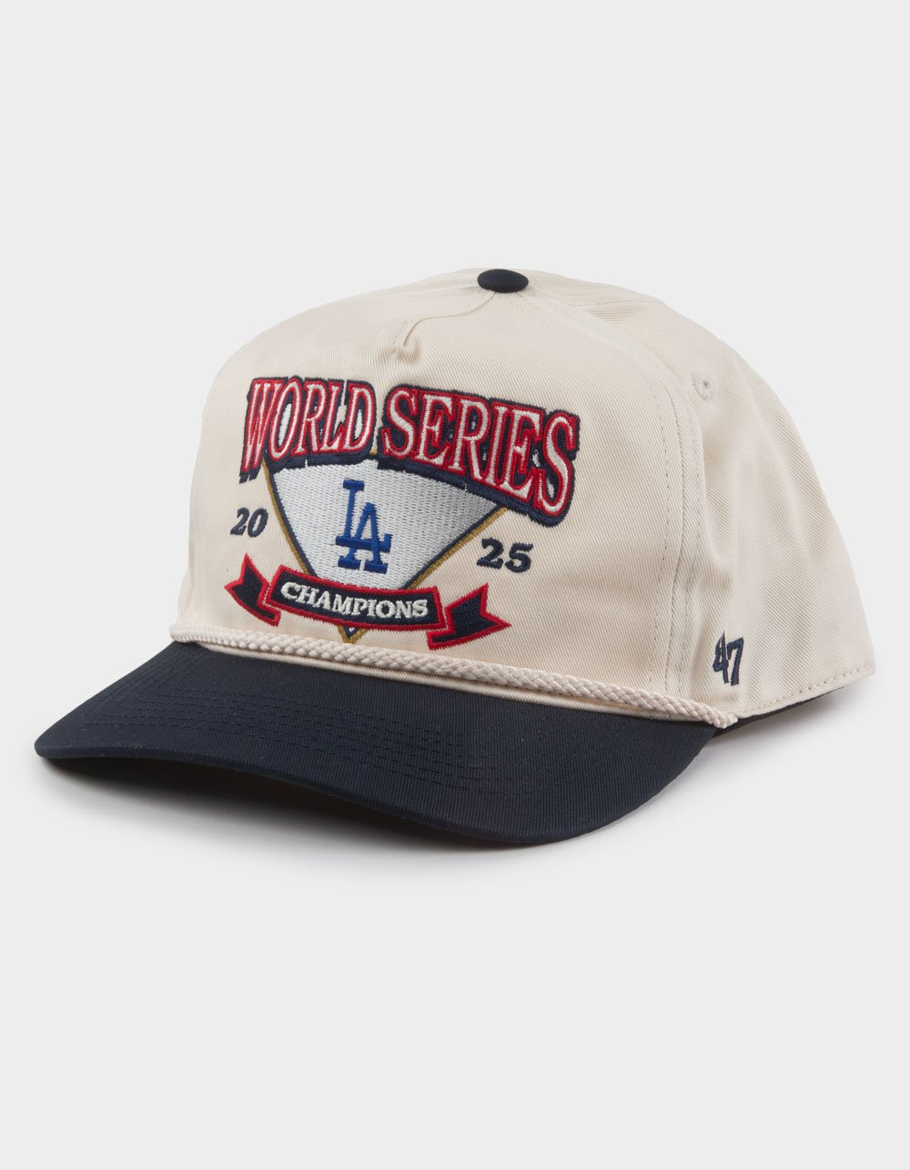 47 BRAND Los Angeles Dodgers 2025 World Series Champions '47 Hitch Snapback Hat - NATURAL