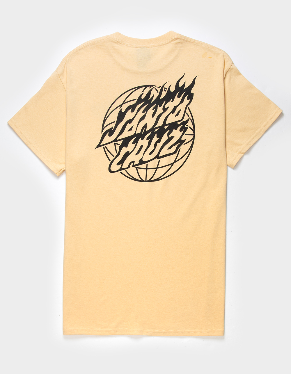 SANTA CRUZ Global Flame Dot Mens Tee - ANTIQUE GOLD