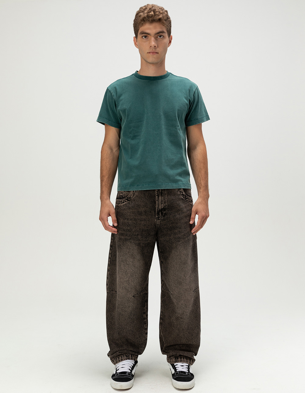 RSQ Mens Skater Baggy Jeans - WASHED BLACK