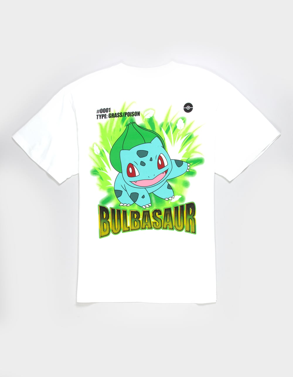 POKEMON Bulbasaur Mens Boxy Tee - WHITE