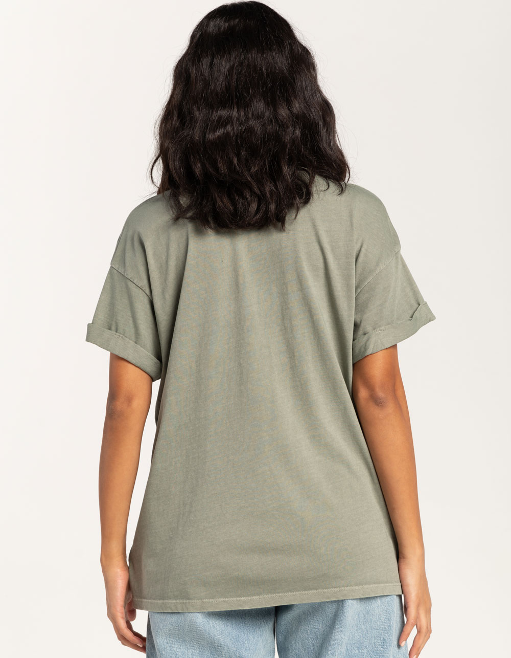 GIRL DANGEROUS Yellowstone Womens Boyfriend Tee ARMY Tillys