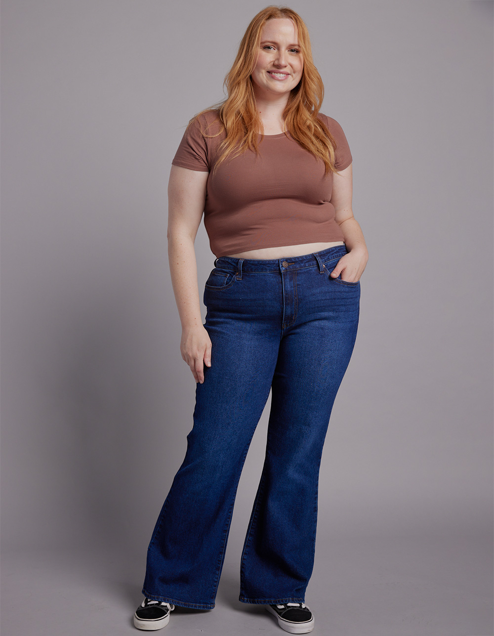 RSQ Womens High Rise Flare Jeans - DARK WASH