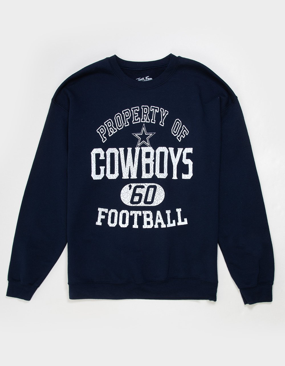JUNK FOOD Dallas Cowboys Mens Crewneck Sweatshirt - BLUE