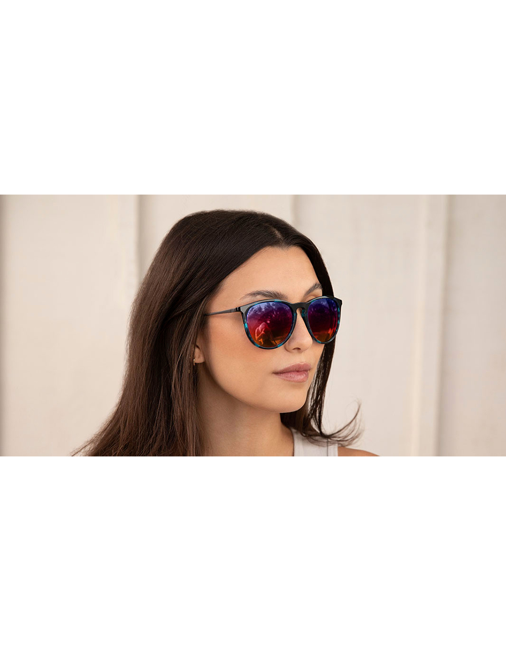BLENDERS EYEWEAR North Park Crazy Daisy Polarized Sunglasses RED/BLUE