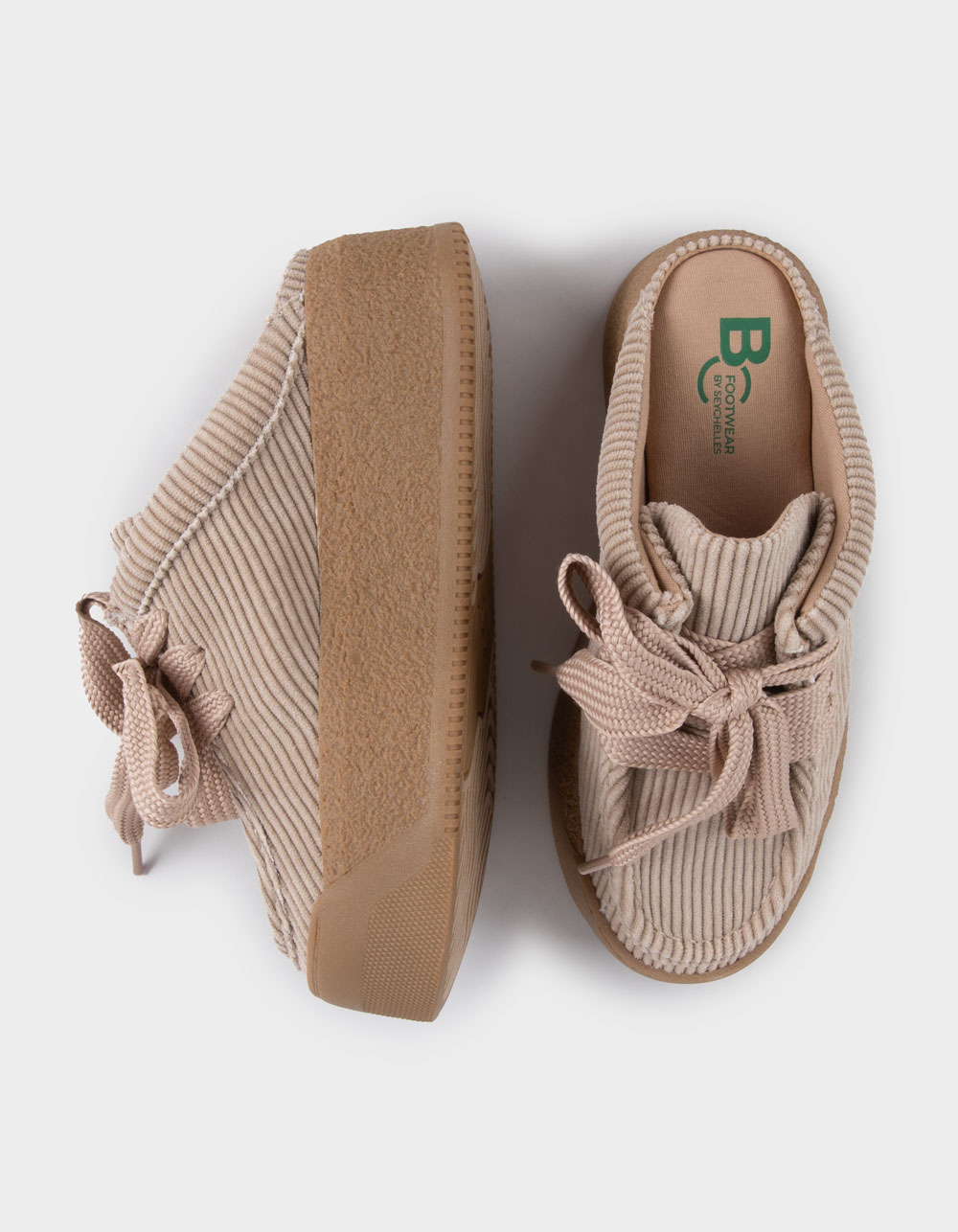 BC FOOTWEAR by Seychellles Evolution Womens Platform Mules - SAND