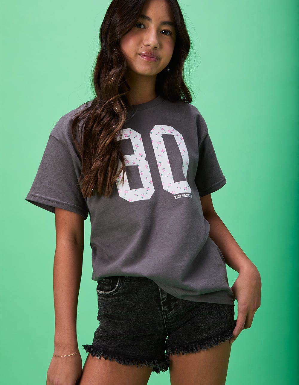 BLANK NYC Sabotage Girls Shorts - WASHED BLACK