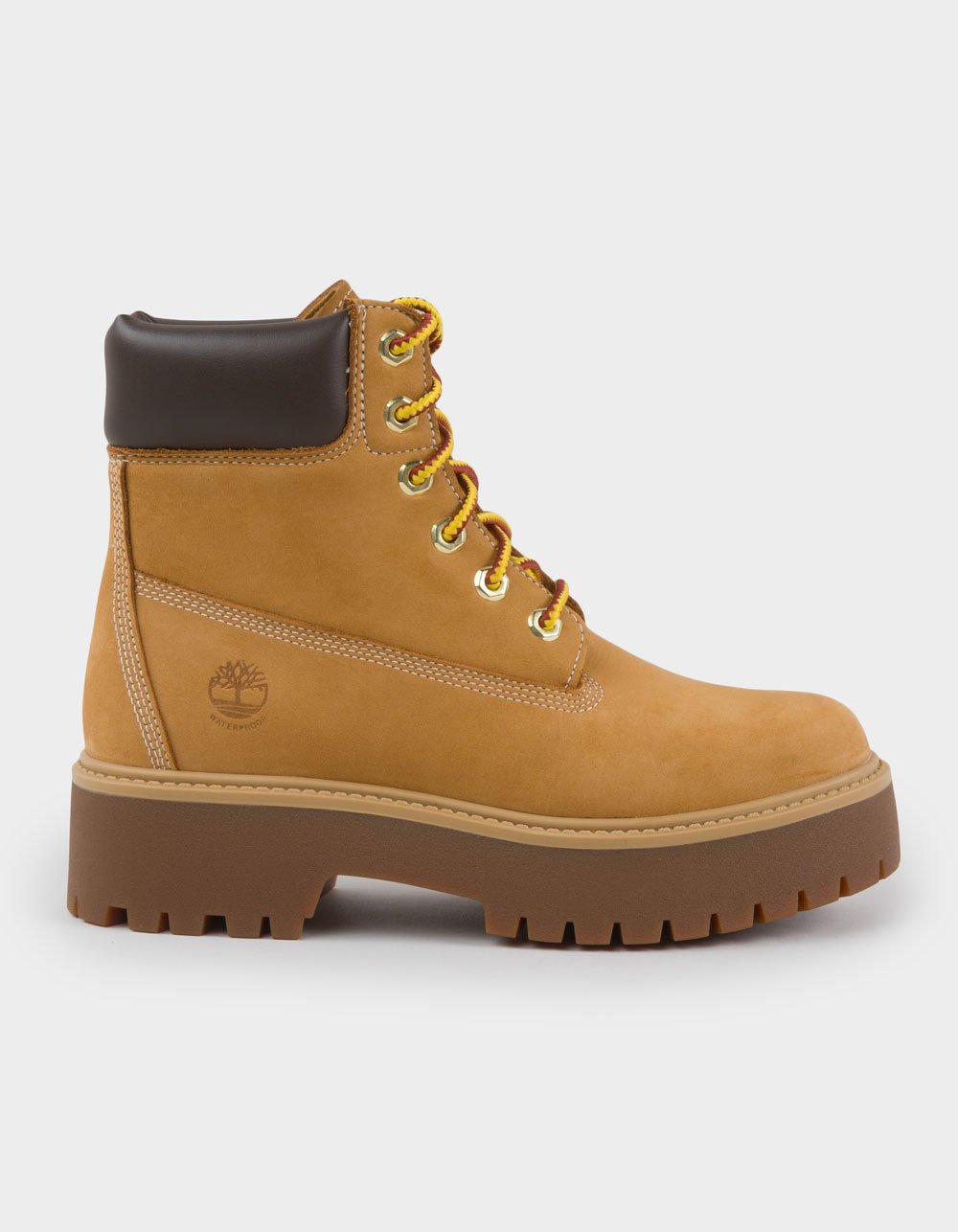 TIMBERLAND Stone Street Womens 6-Inch Waterproof Platform Boots - WHEAT