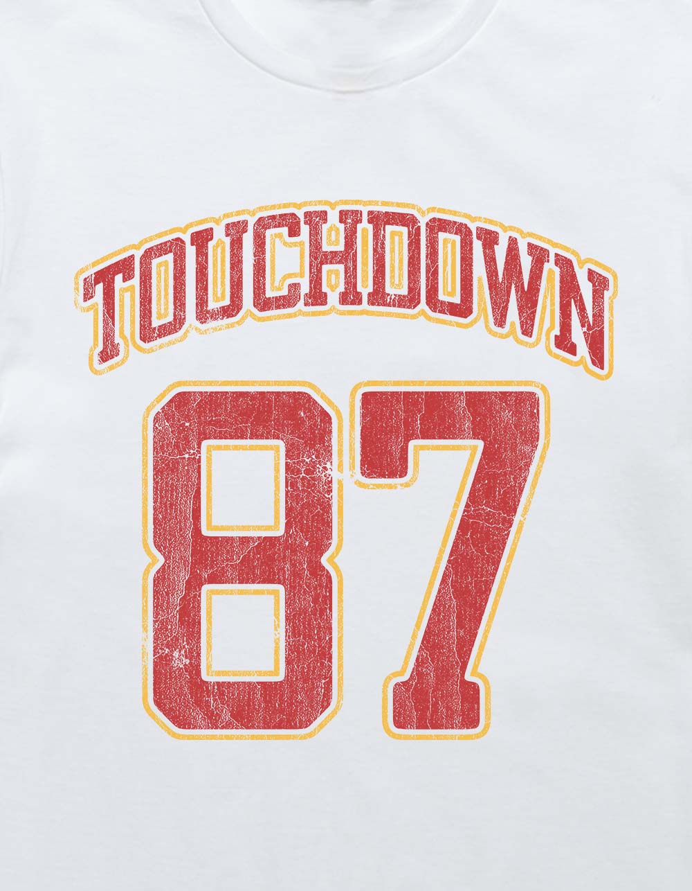 FOOTBALL Touchdown 87 Unisex Tee - WHITE