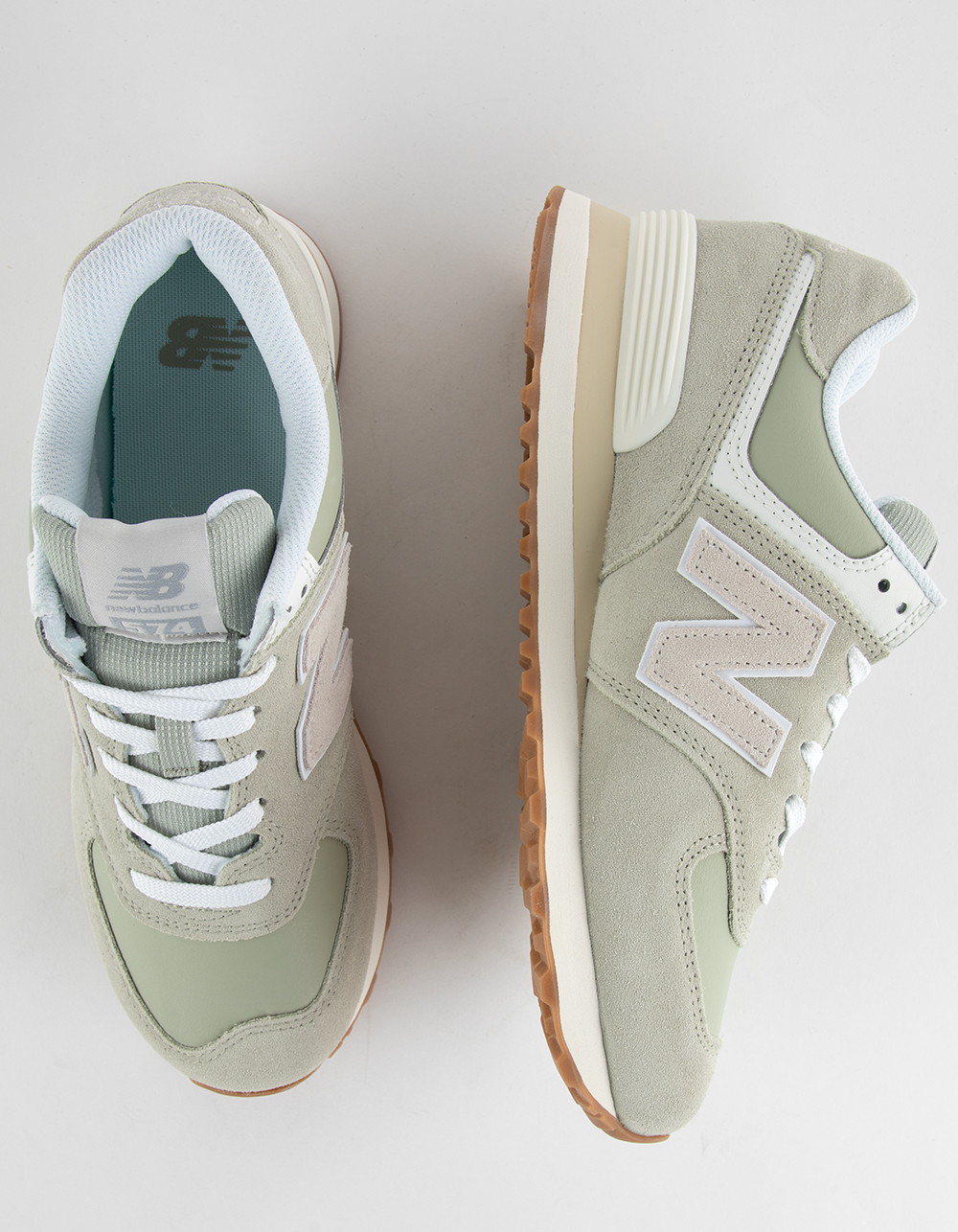 NEW BALANCE 574 Womens Shoes - OLIVE COMBO