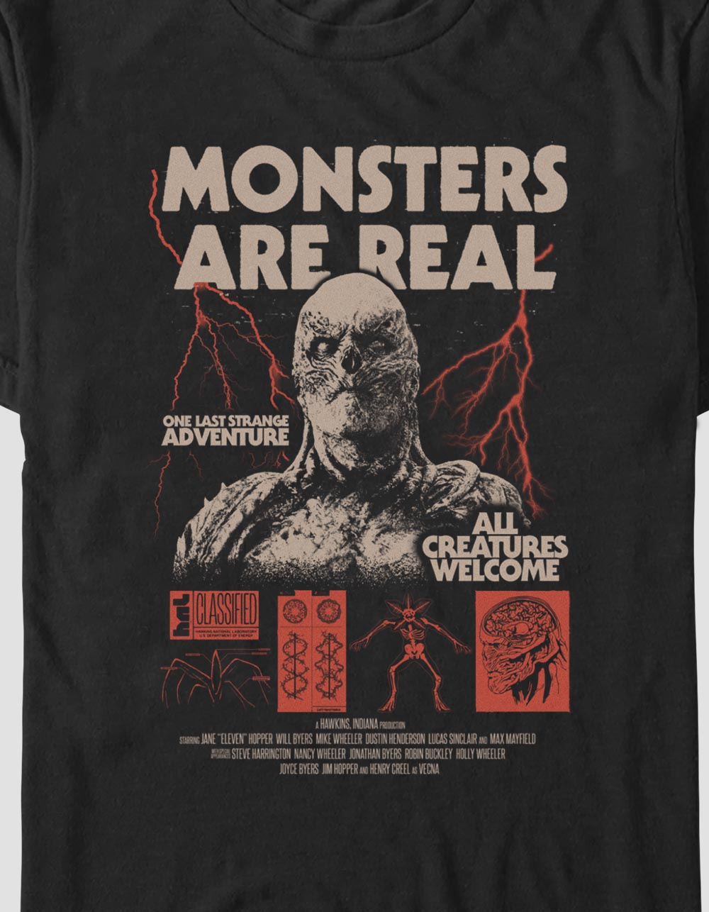 STRANGER THINGS Vecna Army Unisex Tee - BLACK