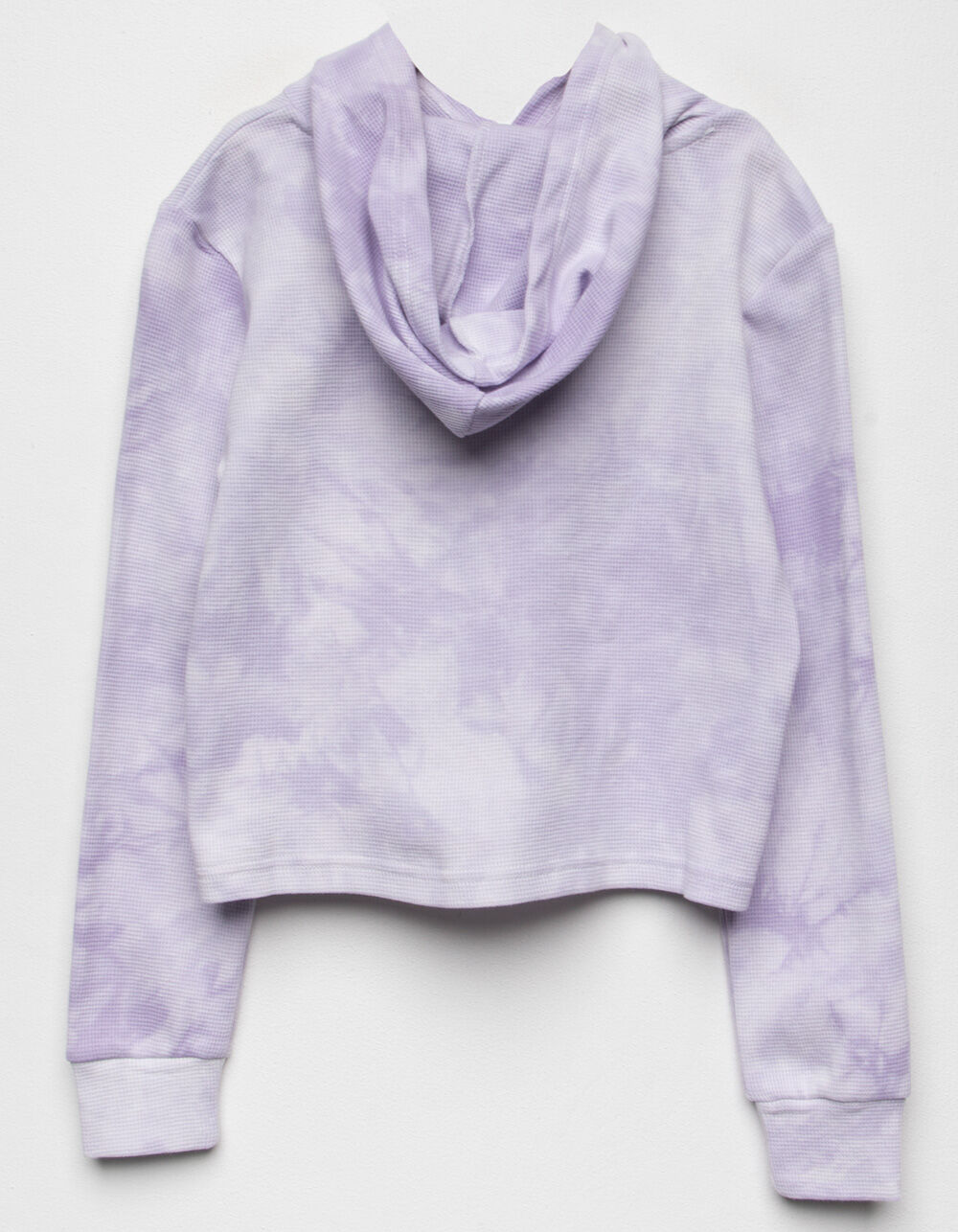 RSQ Tie Dye Thermal Girl Purple Hoodie - PURPLE COMBO | Tillys