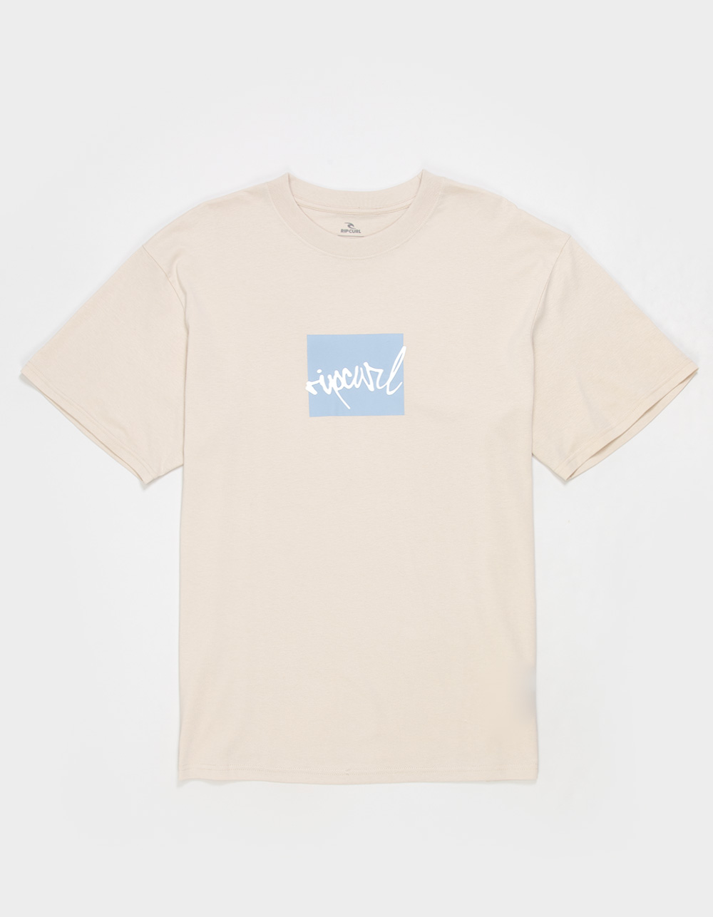 Rip CURL Script Icon Mens Loose Tee - CREAM