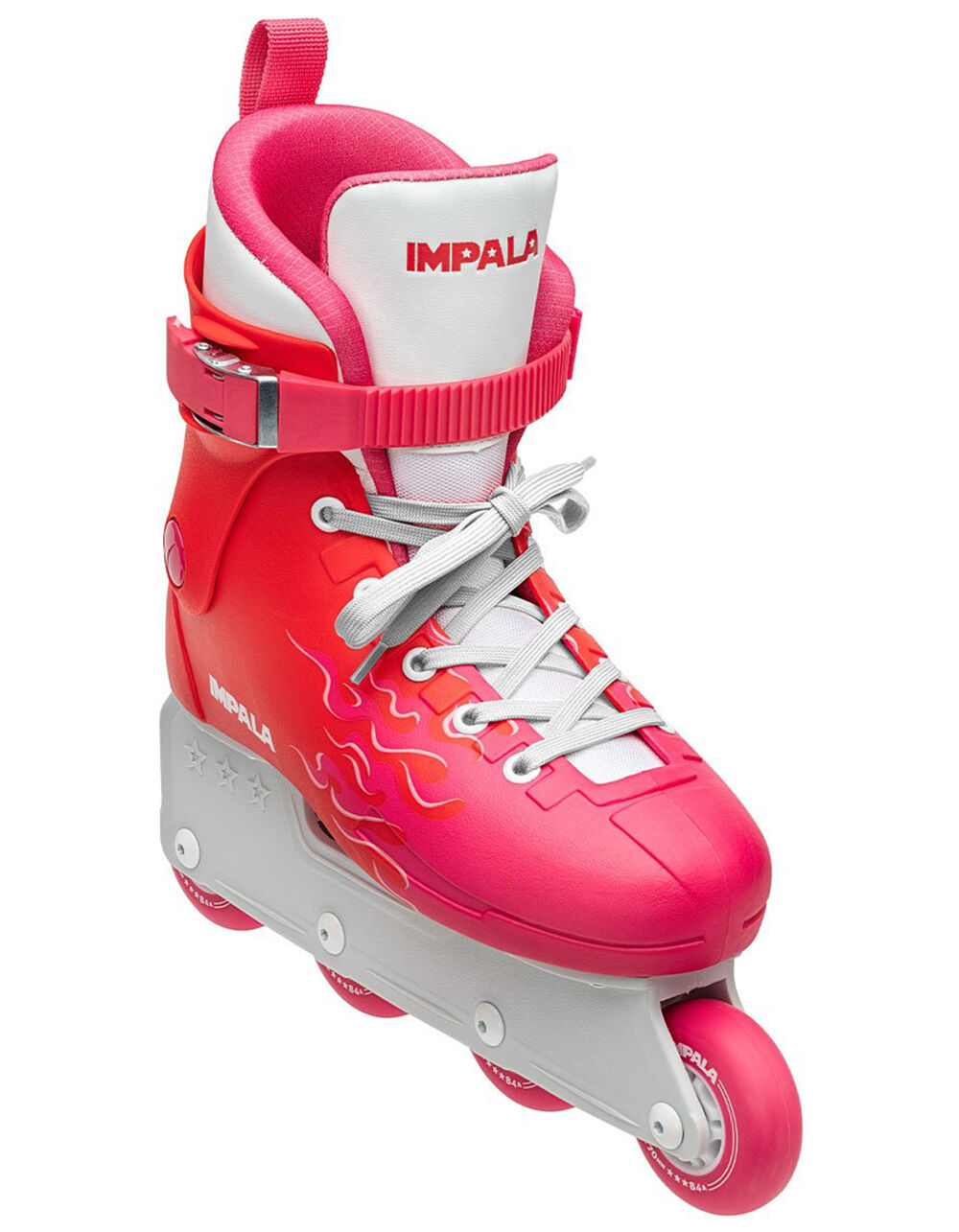 IMPALA ROLLERSKATES Lightspeed Inline Flames Skates RED/PINK/WHITE