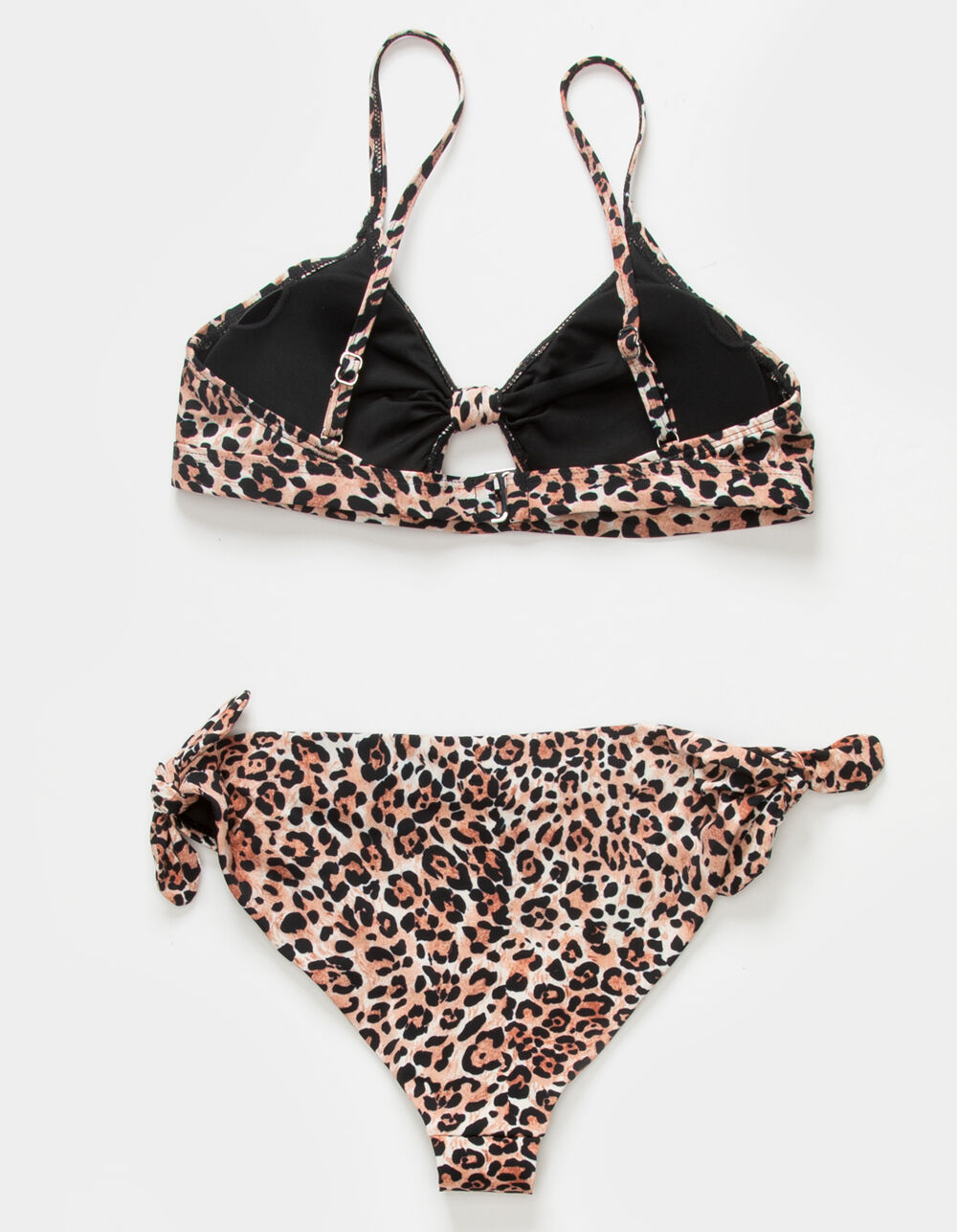 FULL TILT Knot Front Bralette Girls Bikini Set - LEOPARD | Tillys