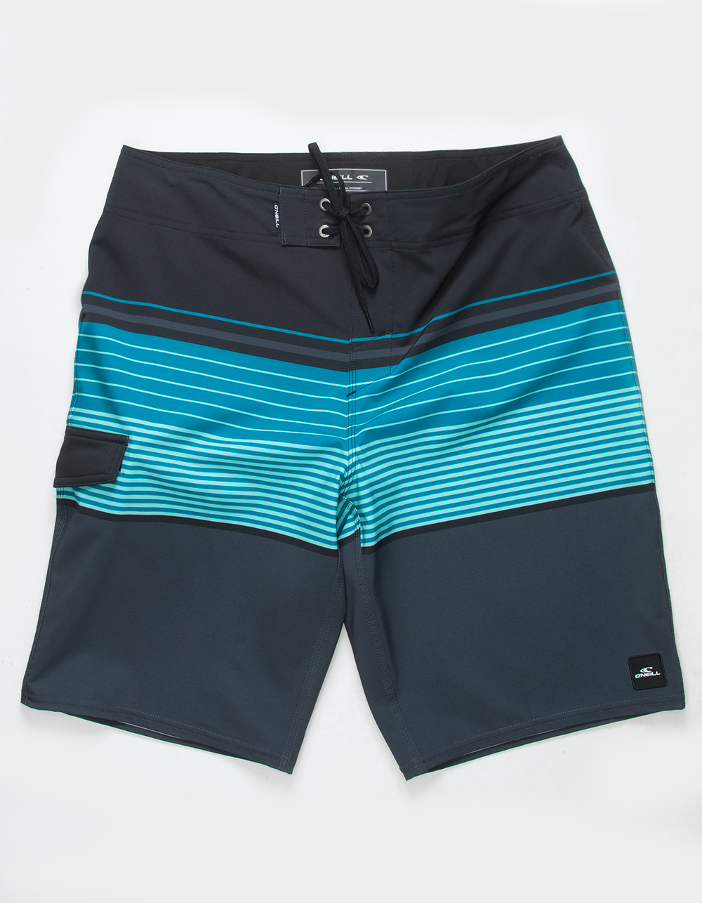 O'NEILL Lenox Stripe Mens 21'' Boardshorts - BLACK | Tillys