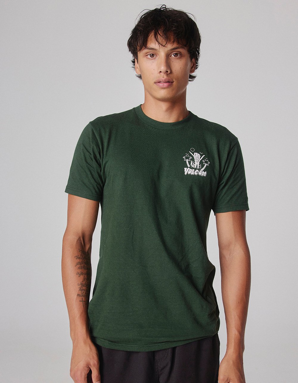 VOLCOM Hawaii Bones Mens Tee - OLIVE