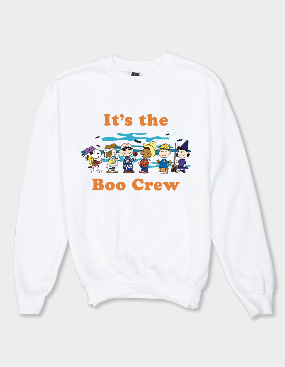 PEANUTS Boo Crew Unisex Kids Crewneck Sweatshirt - WHITE