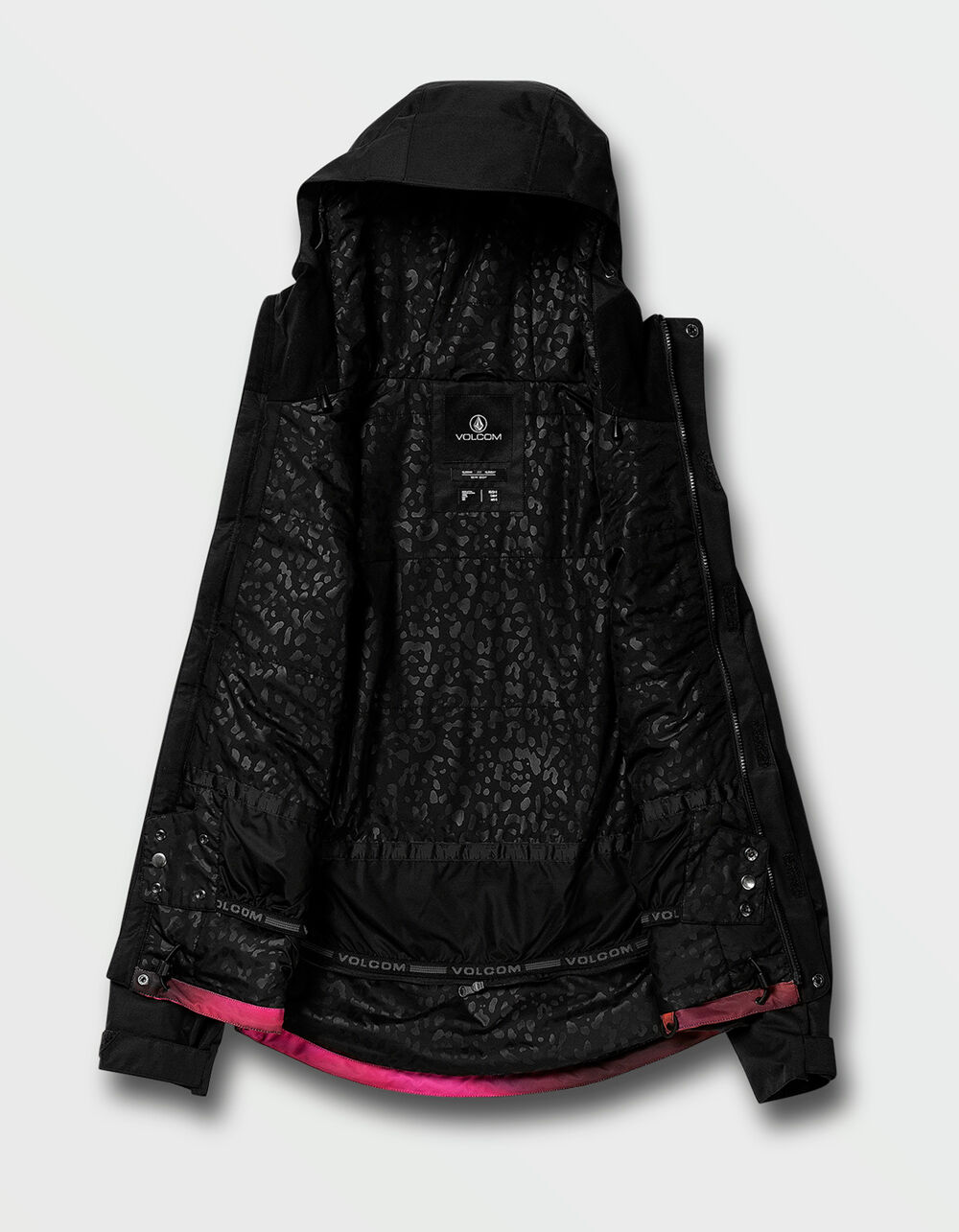 Bolt Insulated Womens Black & Pink Snow Jacket BLACK/PINK Tillys