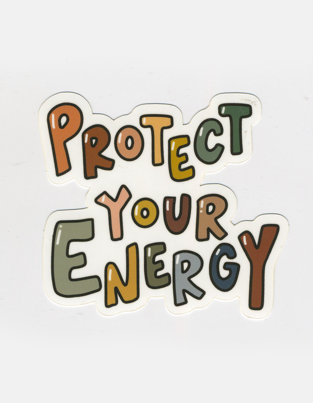 STUFF BY BRI Protect Your Energy Sticker MULTI Tillys