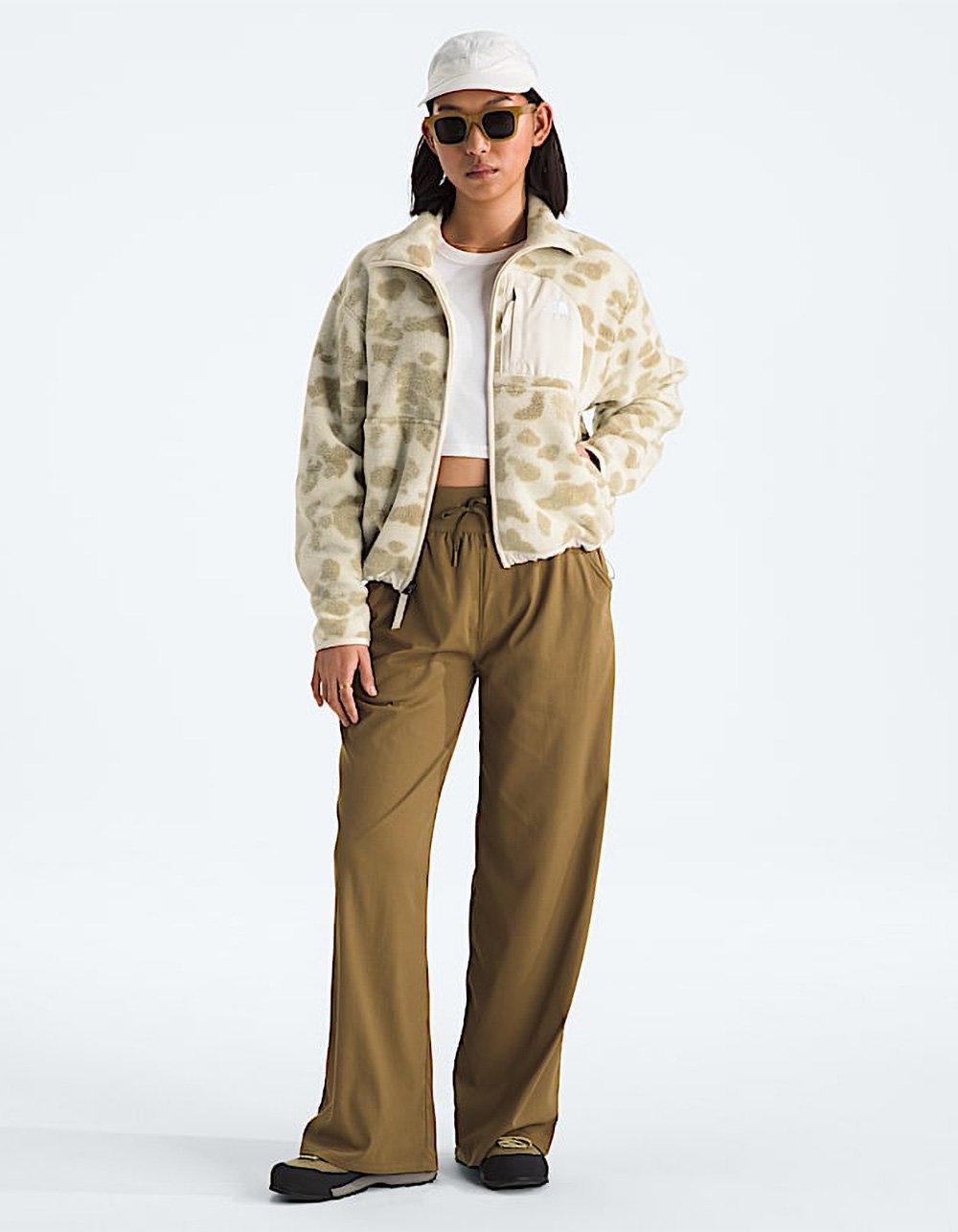 THE NORTH FACE Yumiori Off Peak Womens Full-Zip Jacket - Cream/Multi