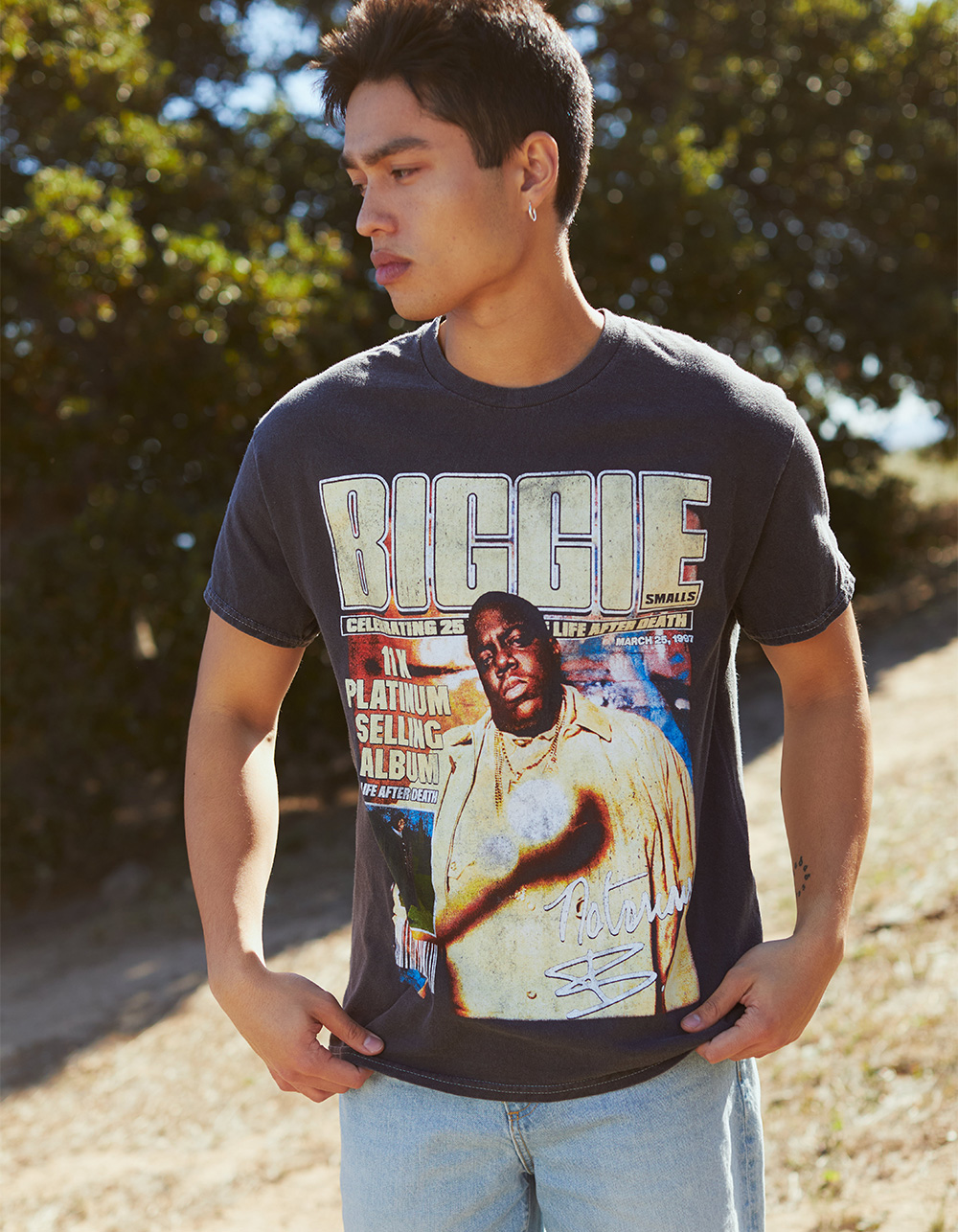 NOTORIOUS BIG Biggie Mens Tee - BLACK | Tillys